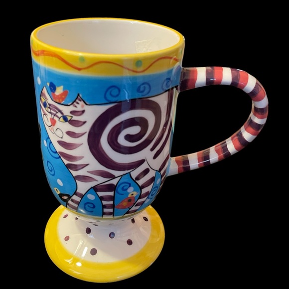 Dana Simson Handpainted Cat Cup - Picture 3 of 7